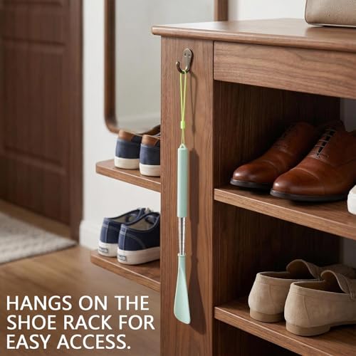 Adjustable Telescoping Shoe Horn - color: Green
