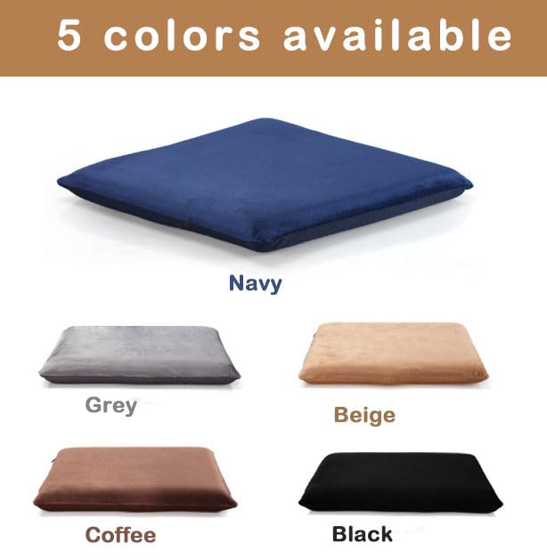 Augld Square Memory Foam Chair Cushion 16x16 in Grey - color: Grey, size: 16x16 In