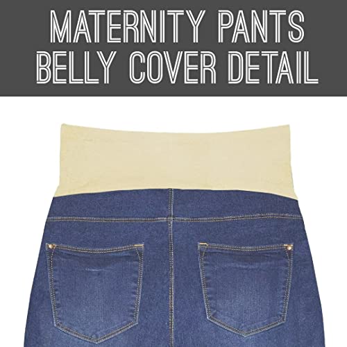 Hybrid & Company Women's Maternity Denim Shorts - color: Bermuda-bm4822rpwc-mediumblue, size: Medium
