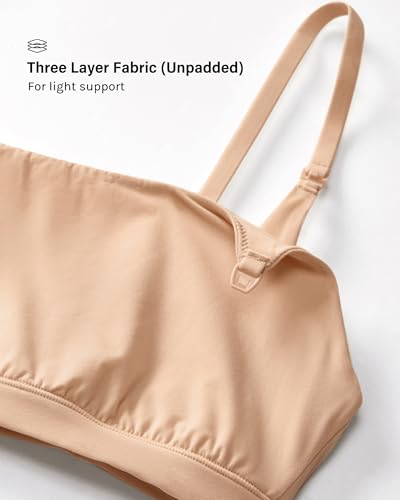 INLYRIC Women's Inbarely Soft Nursing Bras Unlined Bralettes Maternity Bra for Breastfeeding Unpadded Comfy Sleep Seamless - color: Black, size: Large