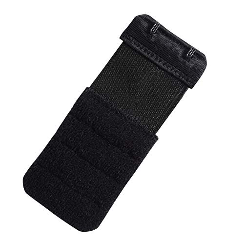 Women's Bra Extender 3 Hook / 2 Hook Bra Extension Strap Soft and Comfortable - color: Black,2 Hook 3/4" Hook Spacing