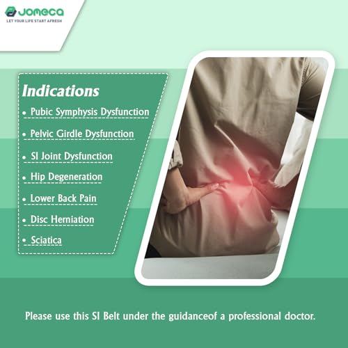 Sacroiliac SI Joint Hip Belt for Women and Men - Adjustable Compression Pelvic Belt Support Hip Brace for SI Joint Dysfunction, Sciatica (Small) - size: Small