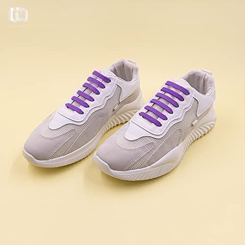 INMAKER No Tie Shoelaces for Adults and Kids, Elastic Shoe Laces - color: Purple, size: Kid Size