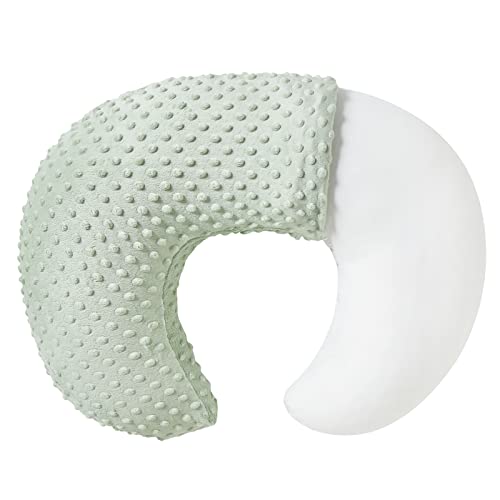 Nursing Pillow and Body Positioner with Premium Slipcover - color: Bay Green