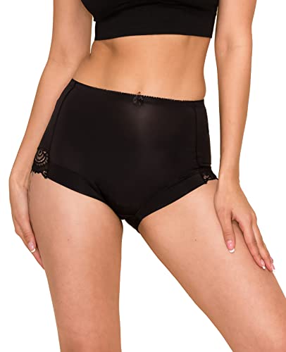 Barbra Lingerie Womens Briefs Underwear Tummy Control Panties S-Plus Size 4 Pack Girdle Panty - size: X-Large