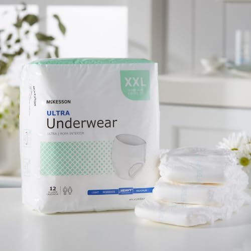McKesson Ultra Adult Incontinence Underwear, Heavy Absorbency, 80 in, 48 ct - size: 2X-Large (48 Count)
