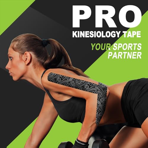 OK TAPE PRO Kinesiology Tape Uncut Roll Bulk, Elastic Physical Therapy Tape - color: Beige, size: 4 pack