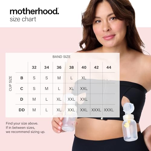 Motherhood Maternity Pump Strap Hands-Free Pumping Bra, Breast Pump Bra for Breastfeeding Pumps for Women - size: Medium