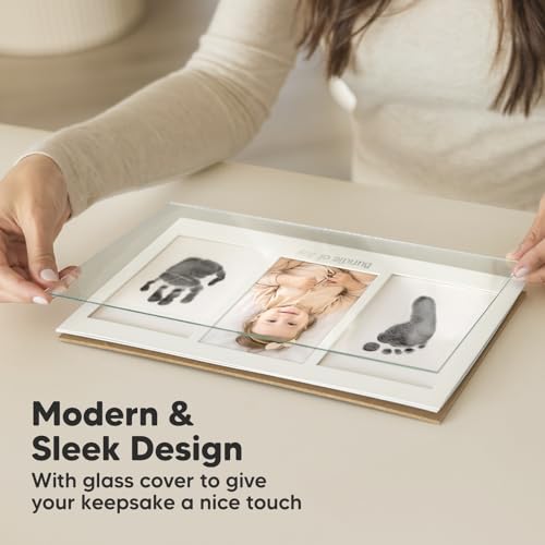 Inkless Hand and Footprint Kit, Boy Girl Newborn Keepsake (Mist Blue) - color: Mist Blue