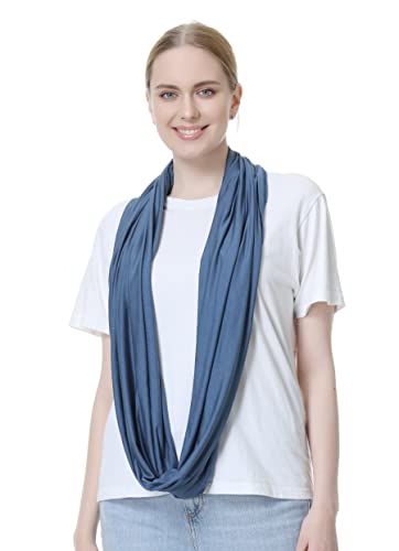 NeoTech Care Baby Nursing Cover Breastfeeding Scarf | Soft Fabric (Blue) - color: Blue