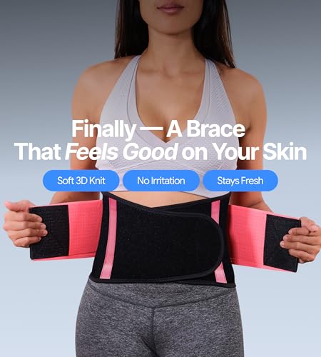 Plus Size Back Brace for Women, Pink, 52"-65" - color: Hot Pink, size: PlusSize