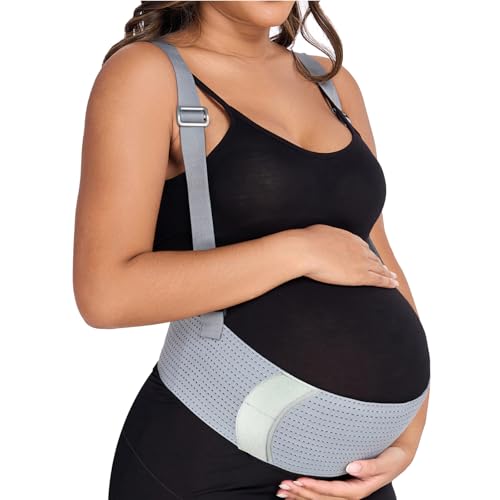 Belly Bands For Pregnant Women Maternity Belt Pregnancy Belly Support Band - color: Gray