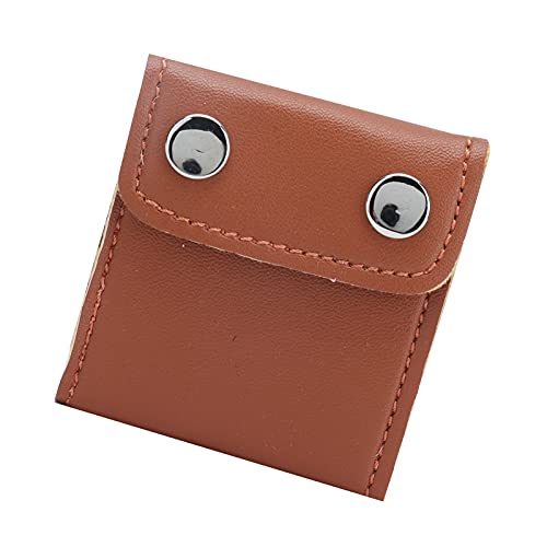 2 Pcs Premium PU Leather Fixing Clips, Brown - color: Coffee Brown