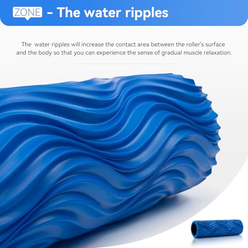 SUBCULTUREPICK Medium Density Foam Roller for Deep Tissue Muscle Massage - color: Blue