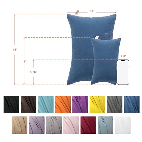 NTBAY Toddler Pillows, Set of 2, 13"x18", Aqua - color: Aqua, size: 13"x18"