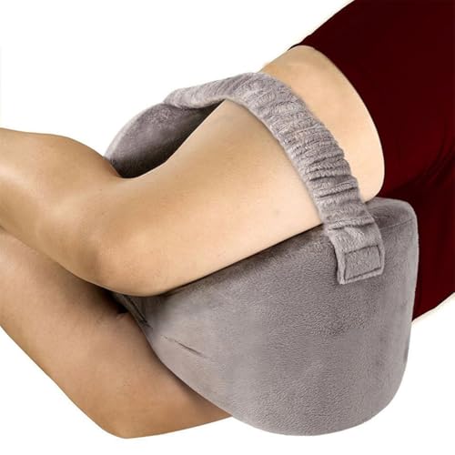 Orthopedic Knee Pillow for Sciatica Relief, Leg Pain, Pregnancy - Memory Foam Leg Pillow for Side Sleepers with Washable Cover