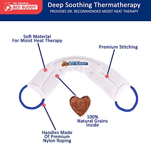 Carex Bed Buddy Heat Pad And Cooling Neck Wrap - Microwave Heating Pad For Sore Muscles - Cold Wrap Pack For Aches and Pain - size: Neck