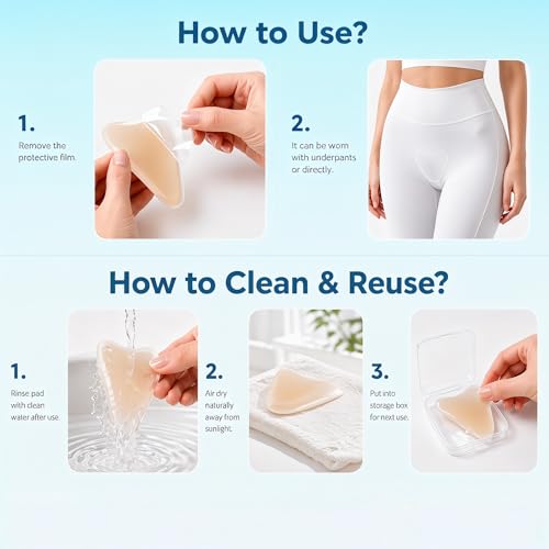 5-Pack Camel Concealer Toe for Women – Anti Camel Toe Underwear Insert, Reusable Silicone Cover Pad for Swimsuit, Yoga & Leggings, No-Bump Invisible Blocker