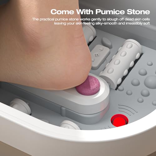 Collapsible Heated Foot Spa Bath with Bubble, Temperature Control