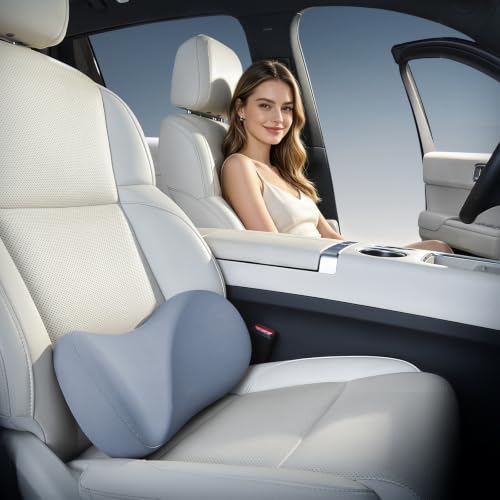 BABUR Lumbar Support Pillow for Car, Coccyx Pain Relief Cushion - color: Blue