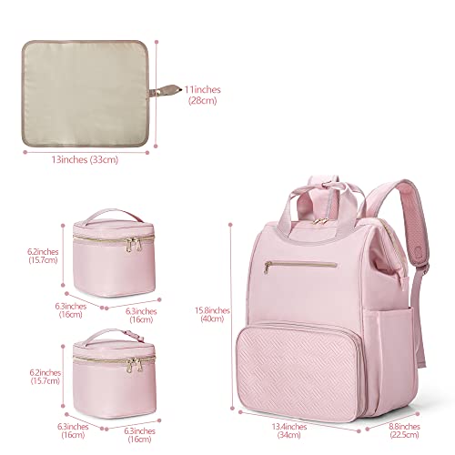 Fasrom Breast Pump Organizer Bag, Pumping Backpack with Cooler