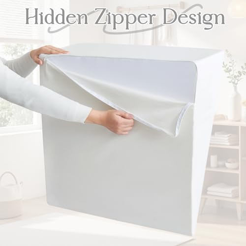 Cotton Wedge Pillow Cover, 24" x 24" x 12", White - color: White, size: 25x25x12.5 Inch