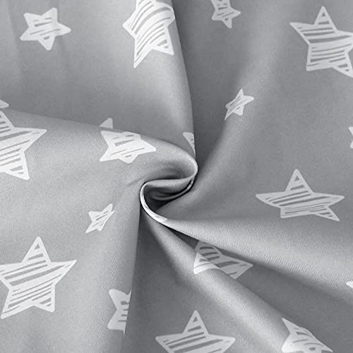 Nursing Pillow Cover for Baby Snug Fits Boppy Nursing Pillows - color: Grey Star