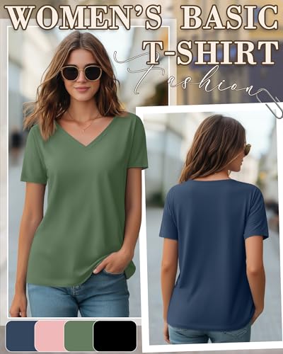 4 Pack Women's Nursing Maternity Shirts, 4-Color, XX-Large
