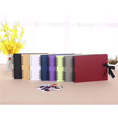 Vienrose Scrapbook Album 80 Pages 11x8 Inch Black - color: Gray