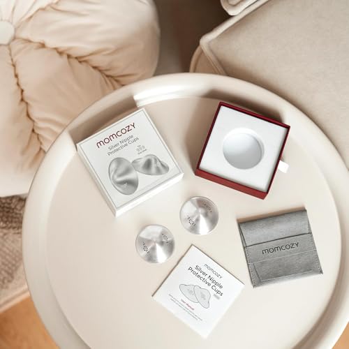 Momcozy 999 Silver Nursing Cups,Perforated Breathable Design, XL Size - size: XL-Hole
