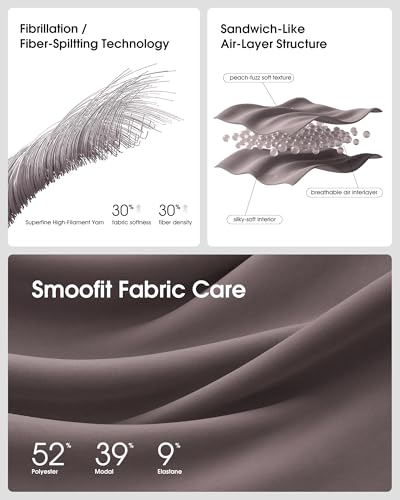 G4Free Smoofit Modal Soft Maternity Joggers Pregnancy Casual Sweatpants - color: Taupe, size: Small
