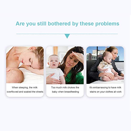 16 Pack Organic Nursing Pads with Laundry Bag, Reusable Breast Pads Nipple Pads, Leak-Proof, Washable Nipplecovers for Breast Feeding (Medium, 3.9")