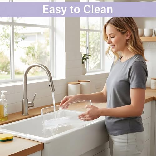 MGY 4Pack Clear Magnetic Baby Bottle Organizer for Refrigerator, Space-Saving Storage for Baby Bottles,Bottle Organizer for kitchen - style: Clear