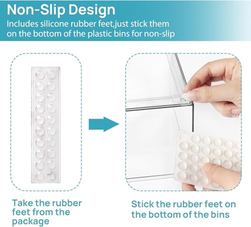 Vtopmart Clear Stackable Storage Drawers Set of 10, Baby Bottle Organizer - style: 4 Small+4 High+2 Wide
