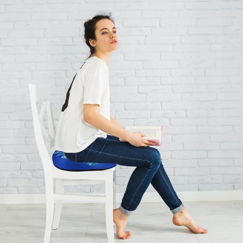 Donut Pillow for Hemorrhoids Seat Cushion for Tailbone Pain Relief - color: Mandala Blue