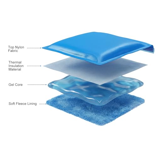 Reusable Ice Packs for Injuries - Flexible Ice Pack for Injuries - Gel Cold Pack Stays Soft When Frozen for Shoulder, Knee, Ankle, Back Pain Relief, Swelling & Bruises - 7.5"x11.5"