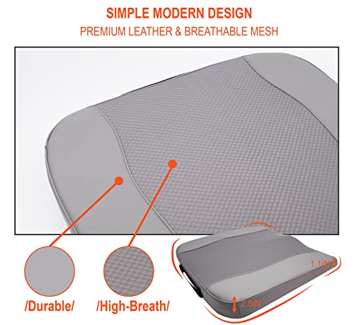 Lofty Aim Car Seat Cushion, Memory Foam Car Seat Cushions for Long Driving - color: Gray