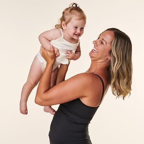 Basics by Bravado Women's Seamless Maternity Nursing Tank Top Cami for Breastfeeding with Adjustable Straps, S-XXL - color: Dark Charcoal Heather, size: Small