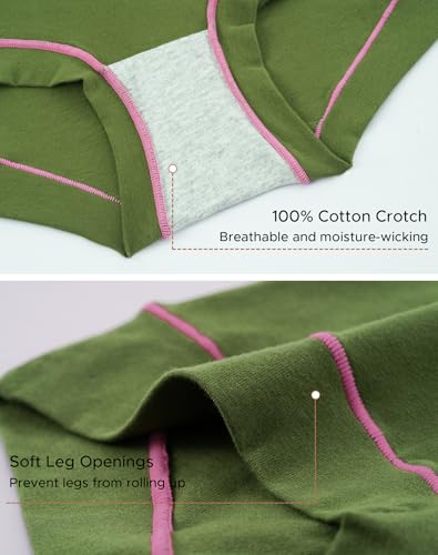 INNERSY Women's Cotton Boyshorts Underwear Soft Boxer Briefs 4-Pack - color: Woodsy, size: Large