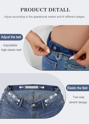 OVRUNS Maternity Jean Under Belly Pregnancy Jean Stretchy Clothes for Women - size: Small