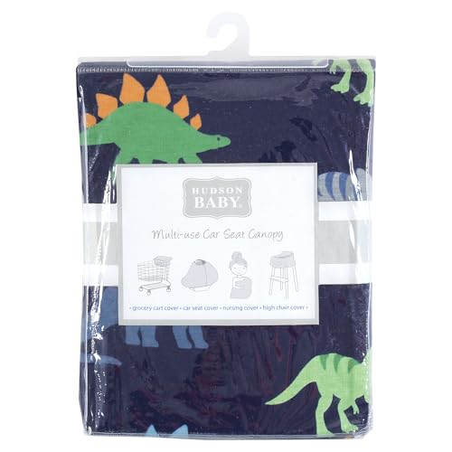 Hudson Baby Unisex Baby Multi-use Car Seat Canopy, Dinosaurs, One Size - color: Dinosaurs