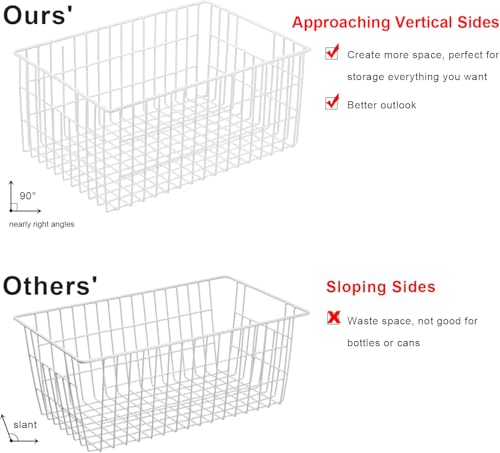 Orgneas Freezer Organizer Bins for Upright Freezer Wire Drawer Baskets