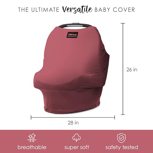 Milk Snob Original 5-in-1 Luxe Cover (Ash Rose) - color: Dark Pink