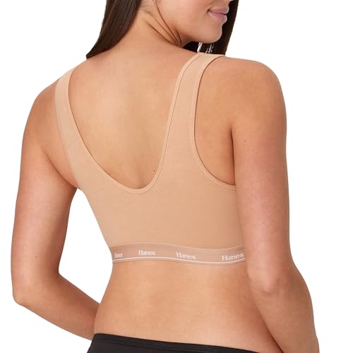 Hanes Women's Maternity Nursing Bra, Lounge Nursing Bralette, Moisture-Wicking, Odor Protection - color: Deep Glow, size: Small