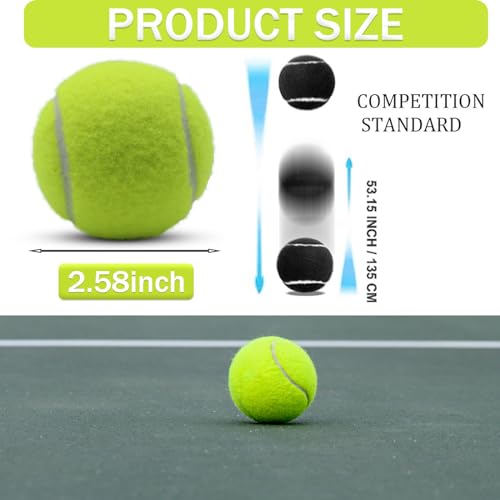 Swingers Tennis Balls, 6/20/36/80 Pack Training Exercise Balls for Pet Dog - color: Yellow, size: 6 PACK