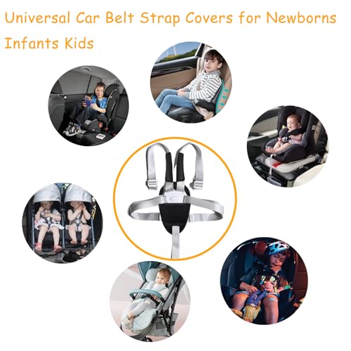 3 Pack Universal Car Seatbelt Crotch Cushion,Car Seat Belt Kit,Soft Seat Belt Strap Covers - size: 3 Pcs