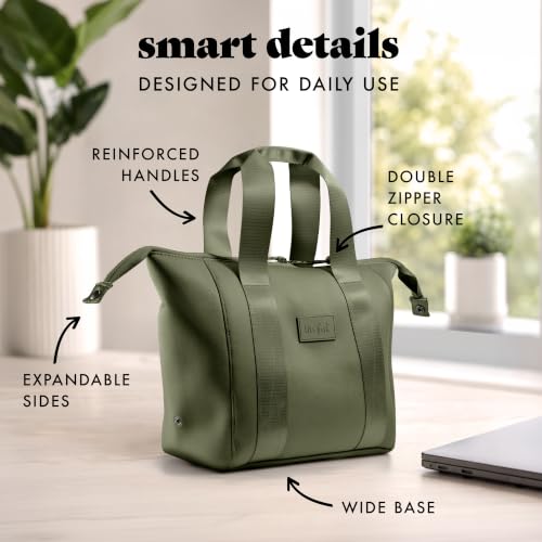 Fit & Fresh Remi Neoprene Lunch Bag for Women w/Ice Pack & Containers - color: Olive Green, size: One Size