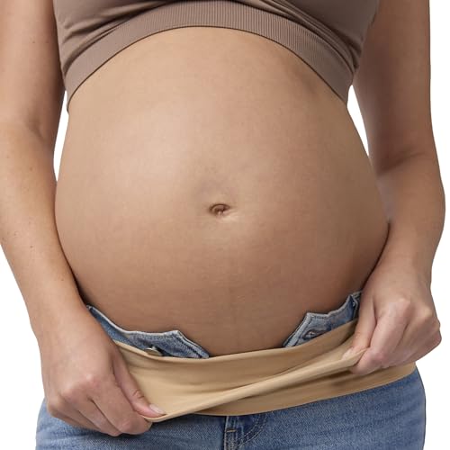 Ingrid & Isabel Basics Bellaband, Maternity Belly Band, Pants & Jeans Extender for Pregnancy & Postpartum - color: Taupe, size: Medium-Large, style: 1 Pack