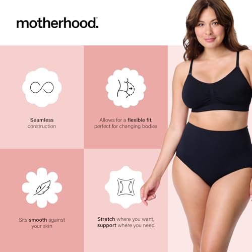 Motherhood Maternity womens Seamless Postpartum Shaper Panty , Belly Support Underwear , 2-pack - size: Small