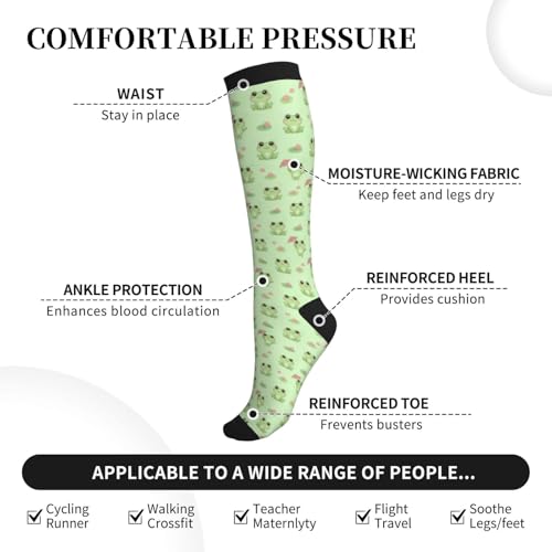 Compression Sock Graduated Knee High Sock for Women Men - color: 11